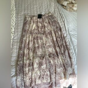 Cheetah Print Maxi Skirt NWT